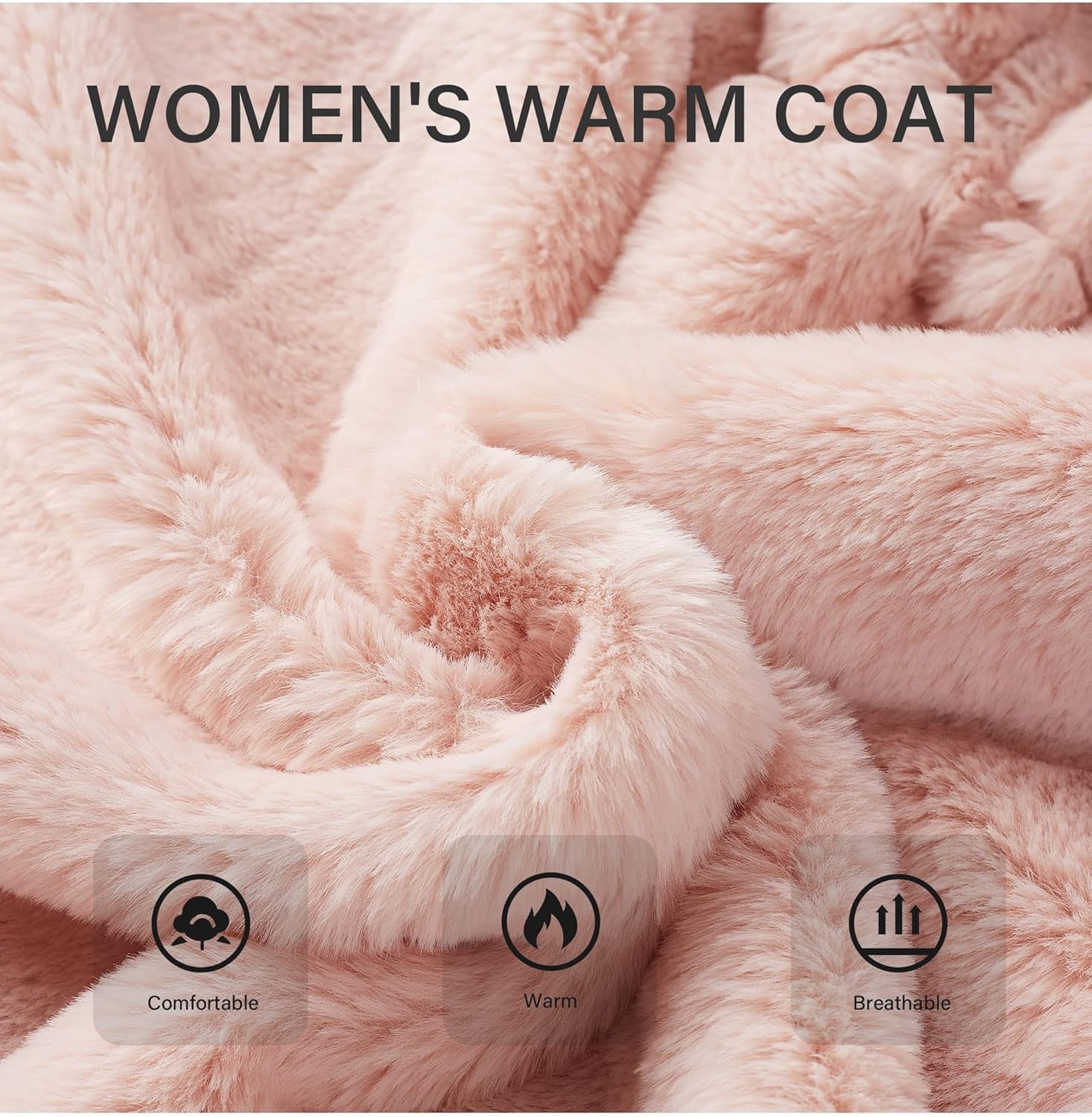 Womens Leopard Print Fleece Coat, Spring and Winter Fashion Fuzzy Jacket Faux Fur Fluffy Cardigan Overcoat