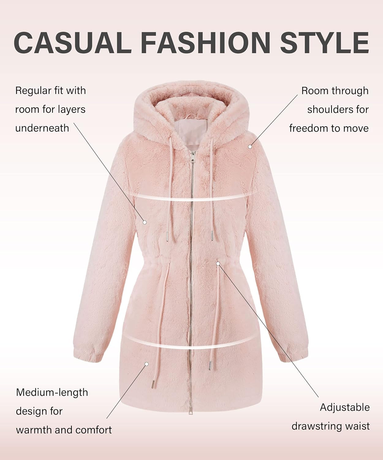 Womens Leopard Print Fleece Coat, Spring and Winter Fashion Fuzzy Jacket Faux Fur Fluffy Cardigan Overcoat