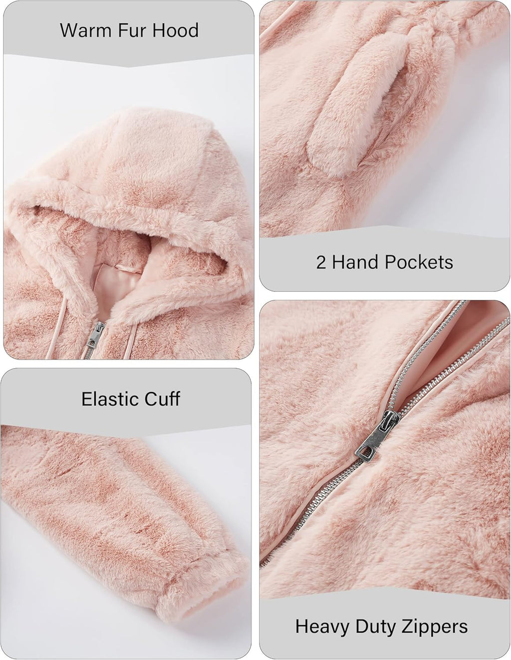 Womens Leopard Print Fleece Coat, Spring and Winter Fashion Fuzzy Jacket Faux Fur Fluffy Cardigan Overcoat